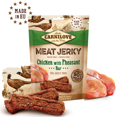 Carnilove Jerky Snack Chicken With Pheasant Bar, 100g