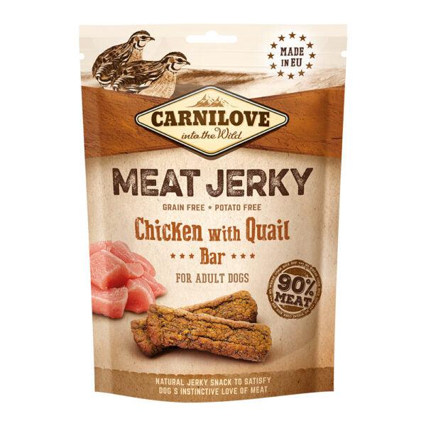 Carnilove Jerky Snack Chicken With Quail Bar, 100g