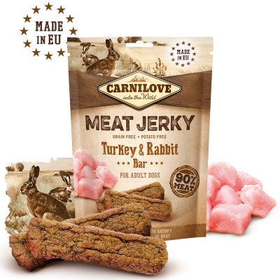 Carnilove Jerky Snack Turkey & Rabbit Bar, 100g