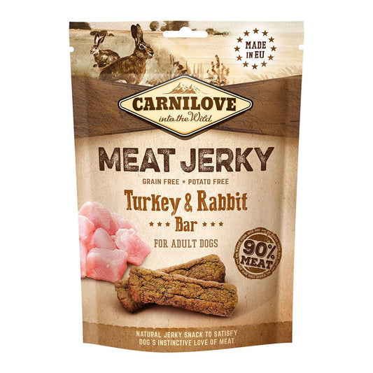 Carnilove Jerky Snack Turkey & Rabbit Bar, 100g