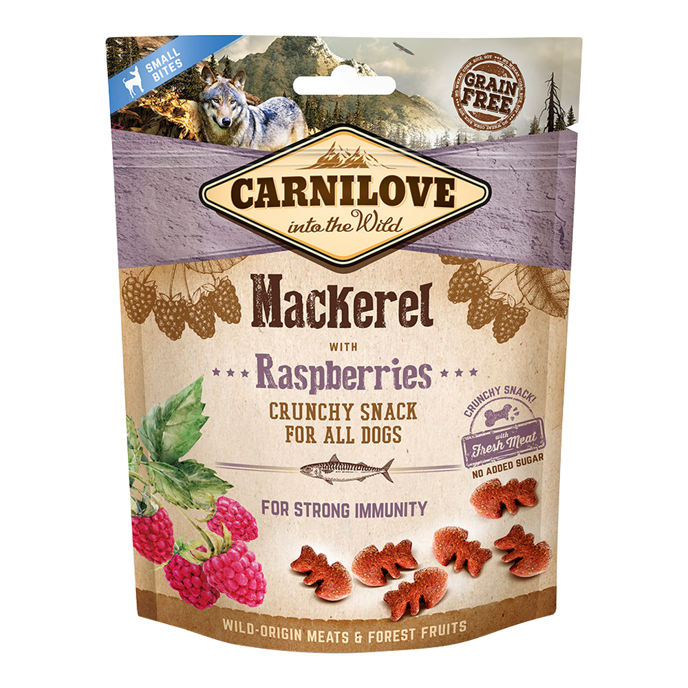 Carnilove Mackerel with Raspberries Crunchy Snack for Dogs, 200g