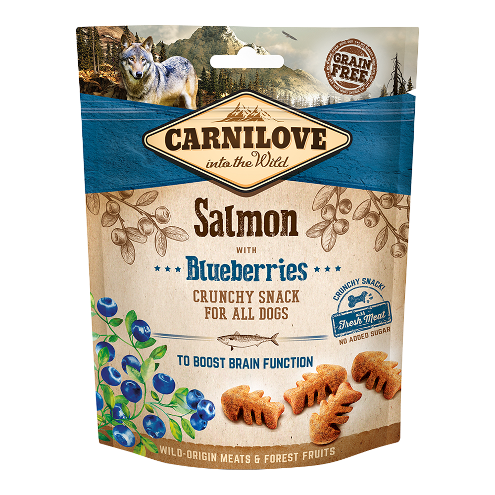 Carnilove Salmon with Blueberries Crunchy Snack for Dogs, 200g