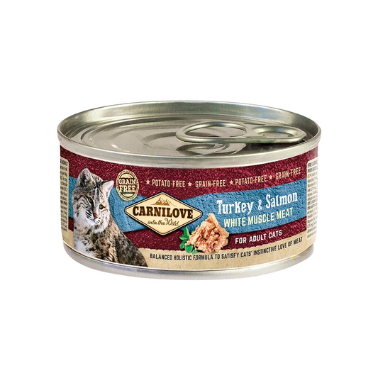 Carnilove Turkey & Salmon for Adult Cats Wet Food, Can 100g