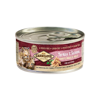 Carnilove Turkey & Salmon for Kittens Wet Food, Can 100g