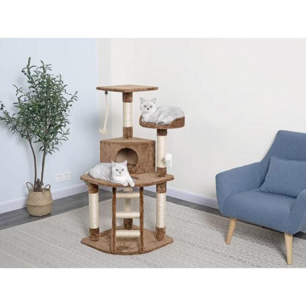 Cat Tree with Ladder & Rope SIZE 81Wx64Lx121H