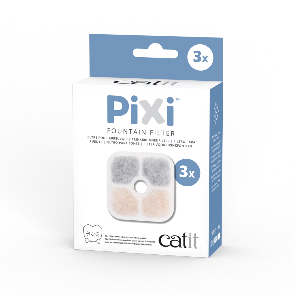 Catit Pixi Fountain Filter Cartridge, 3pk