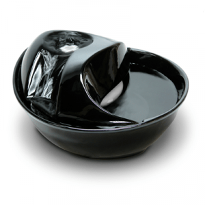 Ceramic Raindrop Fountain BLACK 60 oz (1.8 L)