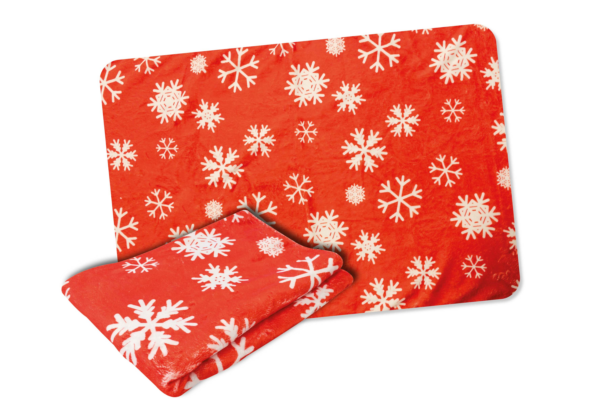 Christmas Blanket Red Snow 100x70cm