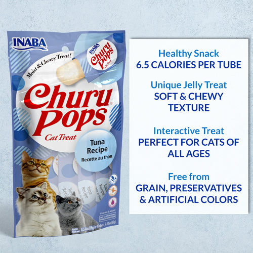 INABA Churu Pops Tuna Recipe (4 Tubes)