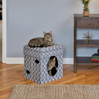 Curious Cat Cube – Grey
