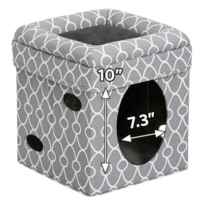 Curious Cat Cube – Grey