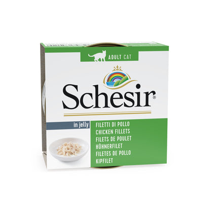 Schesir Cat Can Chicken Fillets in Jelly, 85g