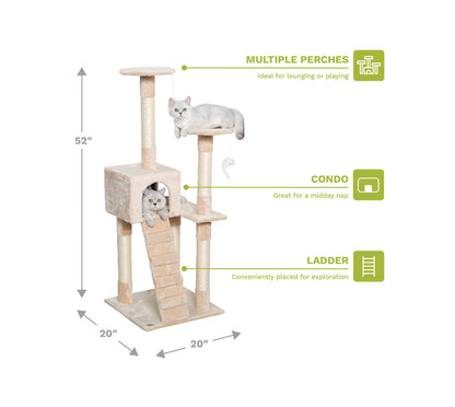 Go PetClub Cat Tree SIZE 54Wx54Lx132H