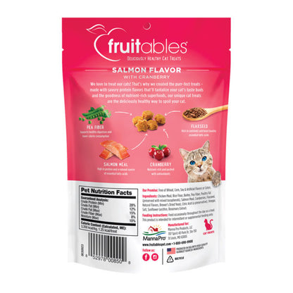 Fruitables Salmon Flavor with Cranberry Cat Treats, 70g