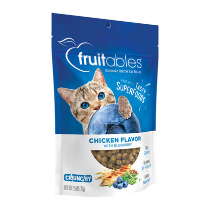 Fruitables Chicken Flavor with Blueberry Cat Treats, 70g