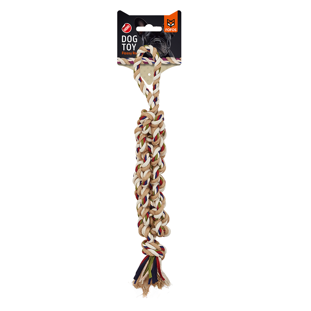 Fofos Braided Flossy Rope Dog Toy