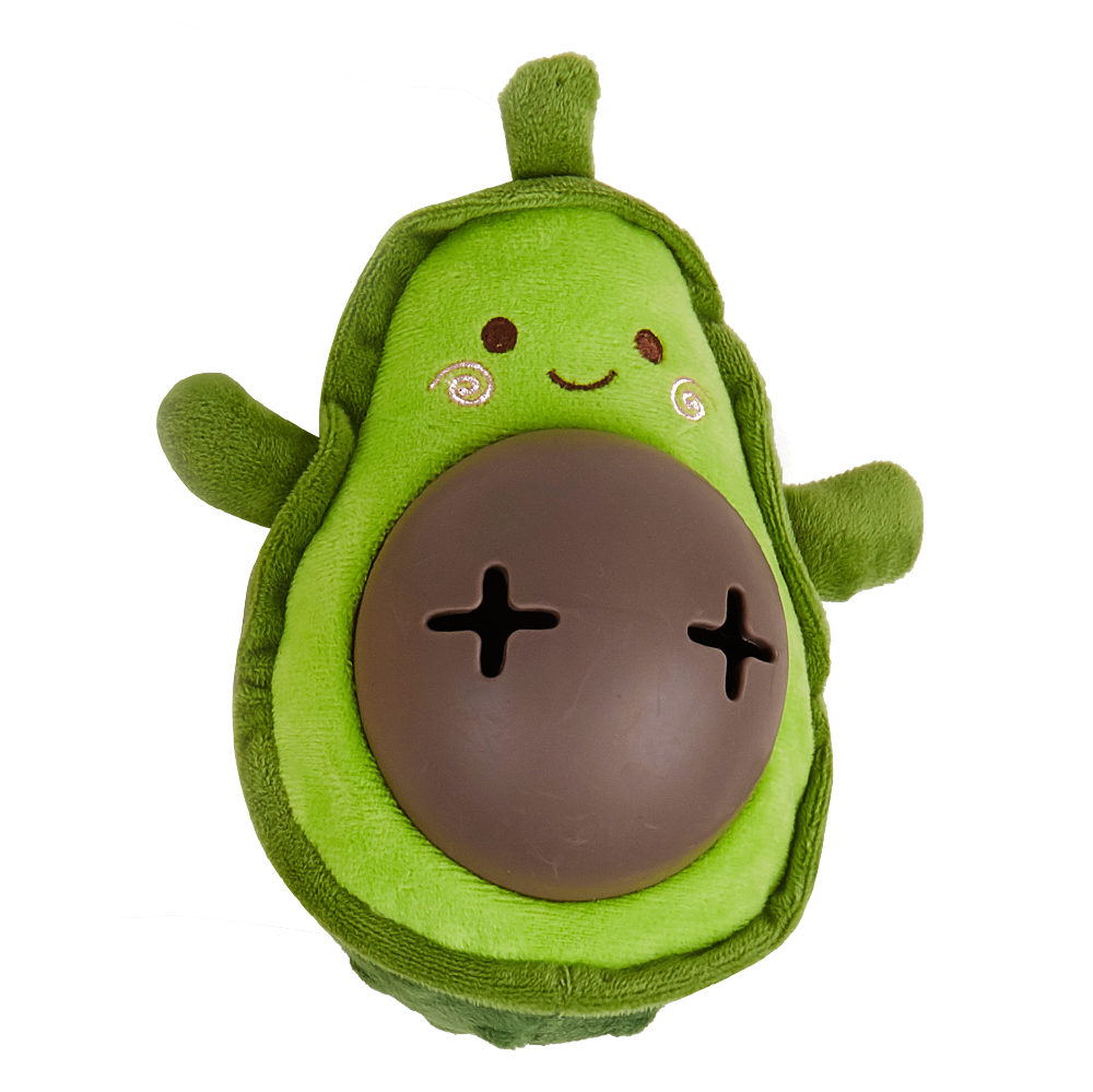 Fofos Cute Avocado Treat Dispensing Dog Toy