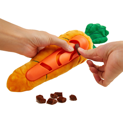 Fofos Cute Carrot Treat Dispensing Dog Toy