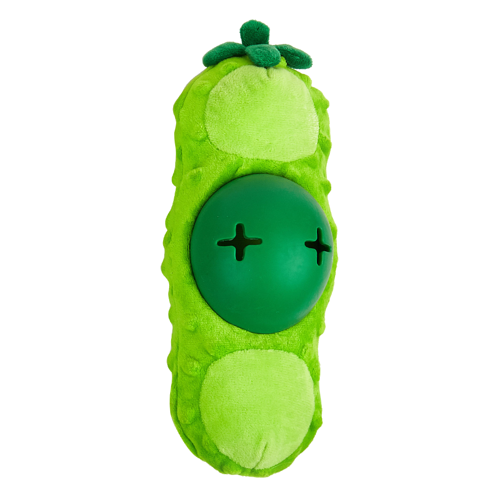 Fofos Cute Green Bean Treat Dispensing Dog Toy