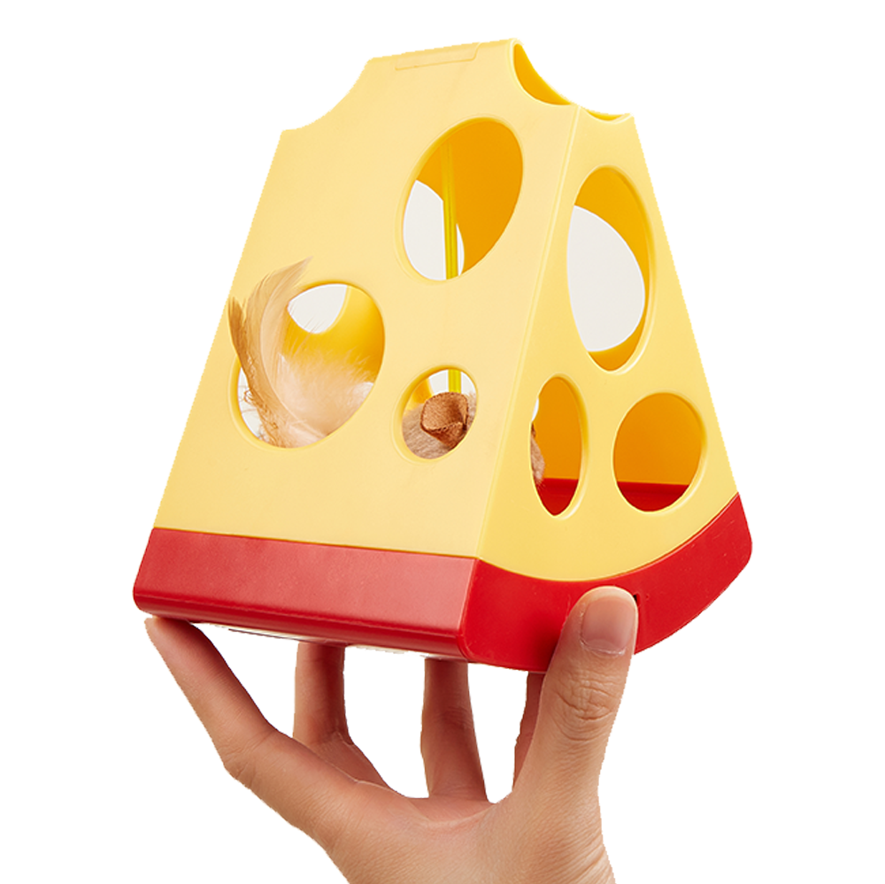 Fofos Mouse in Cheese Interactive Cat Toy