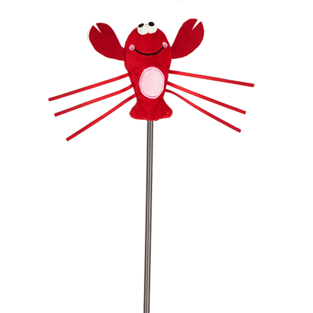 Fofos Moving Lobster Cat Wand Cat Toy