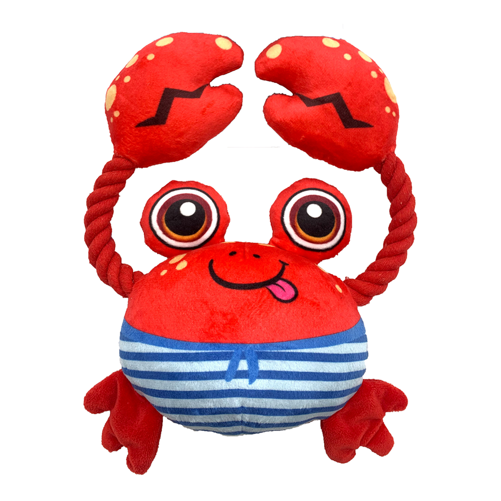 Fofos Sealife Crab Dog Toy