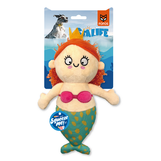 Fofos Sealife Mermaid Dog Toy