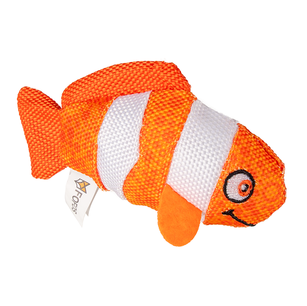 Fofos Sperm Whale & Clown Fish with Catnip Cat Toy