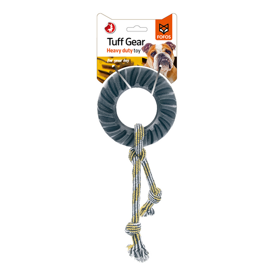 Fofos Tuff Gear Tyre Small Rope Dog Toy