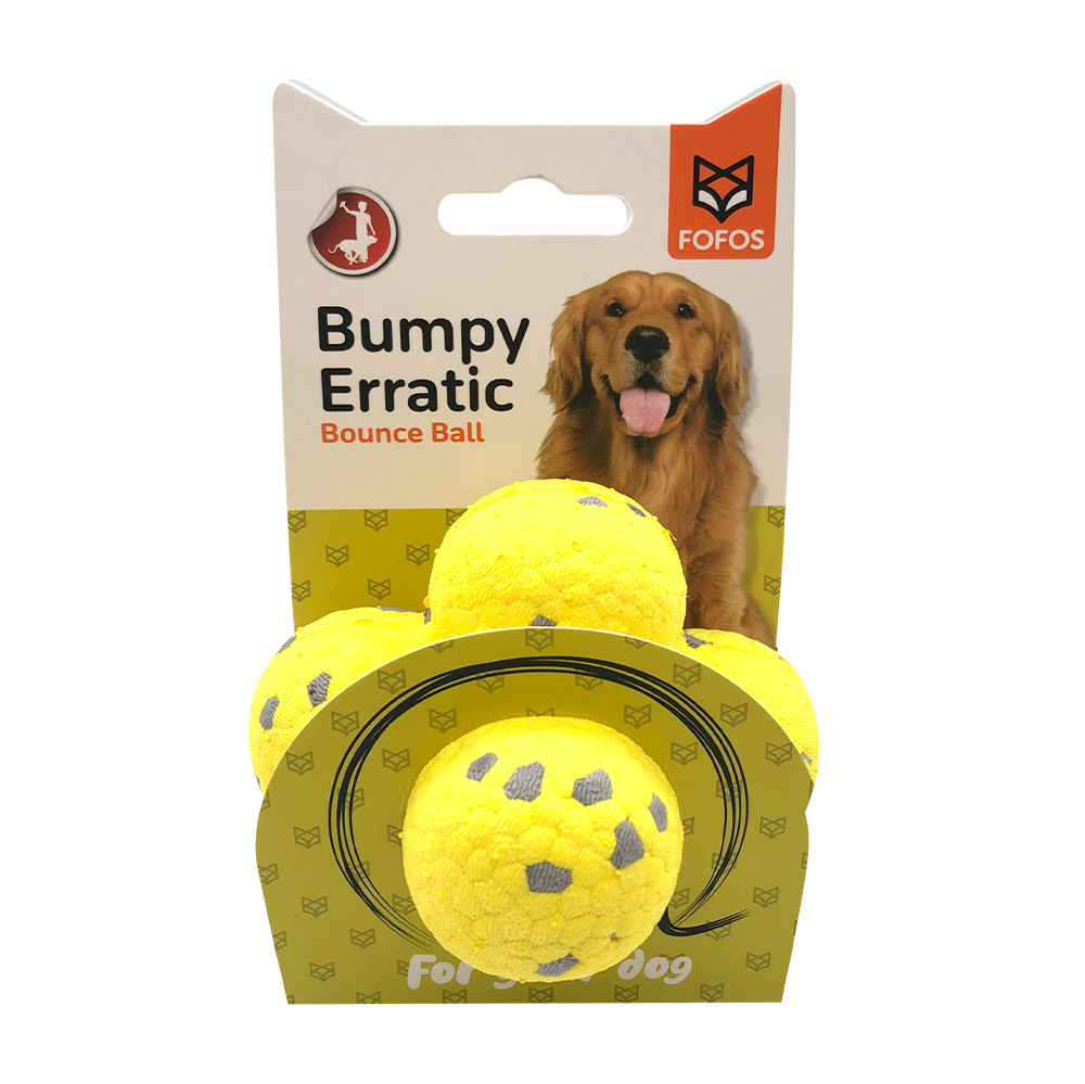 Fofos Ultra-Durable Dog Ball Yellow