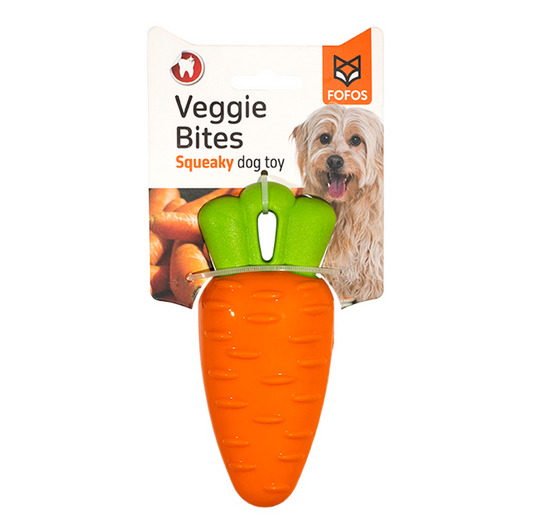 Fofos Veggi Bites Carrot S/M Dog Toy