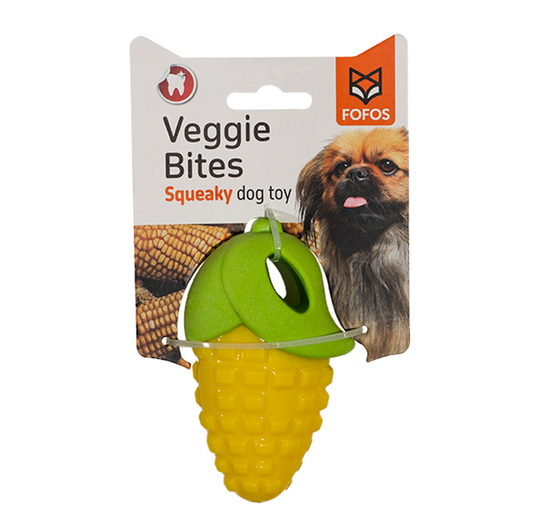 Fofos Veggi Bites Corn S/M Dog Toy