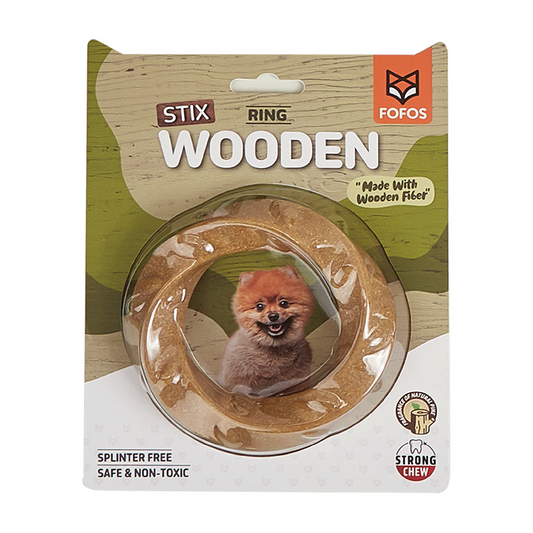Fofos Woodplay Ring Dog Toy
