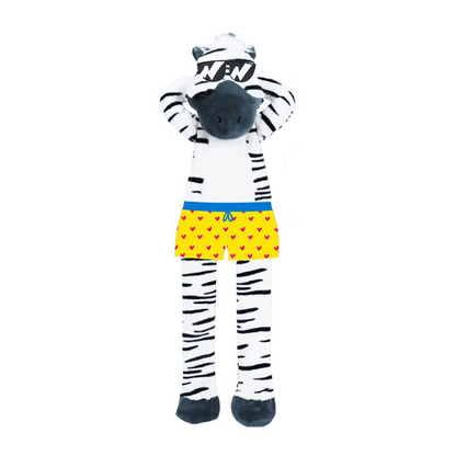 Fofos Zebra Jumbo Skinnez Dog Toy