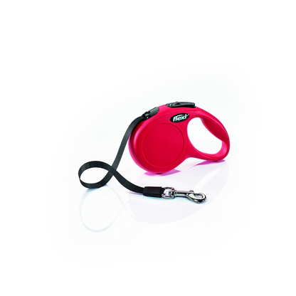 Camon “New Classic” Red Flexi Tape Leash