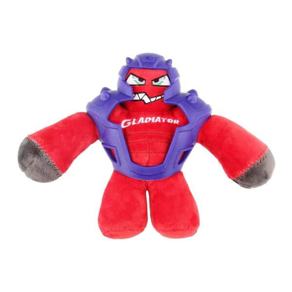 GIGWI Red Gladiator Plush TPR with Squeaker (Medium)