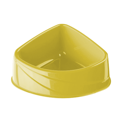 Georplast Corner Plastic Pet Bowl S Lime Green