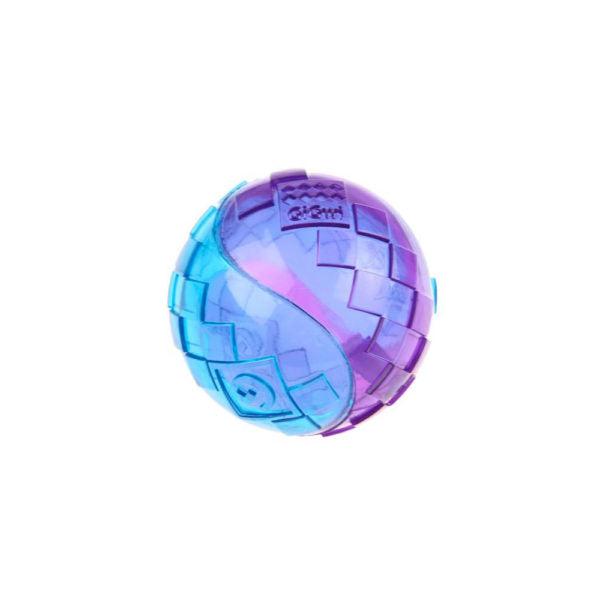 GiGwi Ball Purple/Blue Squeaker Transparent (Small)