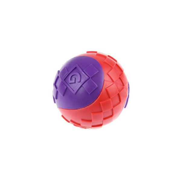 GiGwi Ball Red/Purple Squeaker Solid (Small)