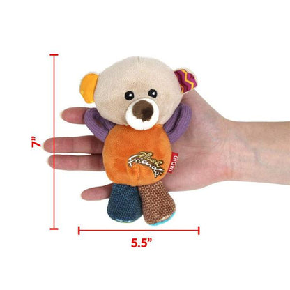 GiGwi Plush Friendz Squeaker Dog Toy – Bear