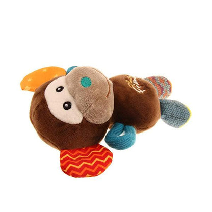 GiGwi Plush Friendz Squeaker Dog Toy – Monkey