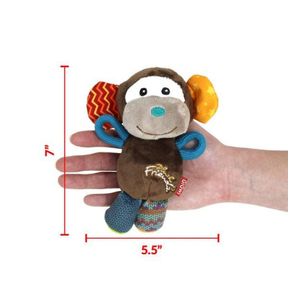 GiGwi Plush Friendz Squeaker Dog Toy – Monkey