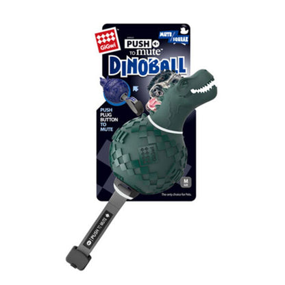 GiGwi Dinoball Push to Mute - Light Blue