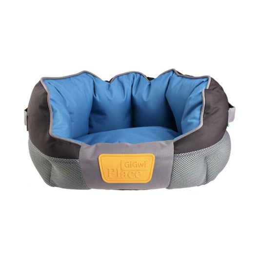 GiGwi Place Soft Bed Canvas, TPR Blue & Black Small