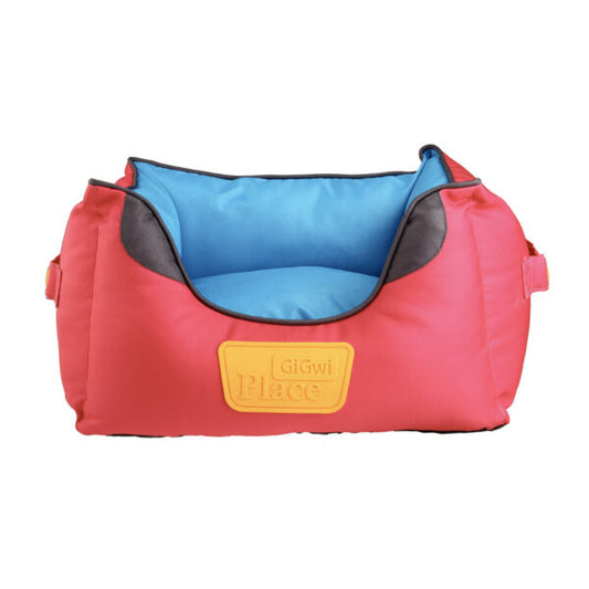 GiGwi Place Soft Bed Canvas, TPR Red & Blue Small
