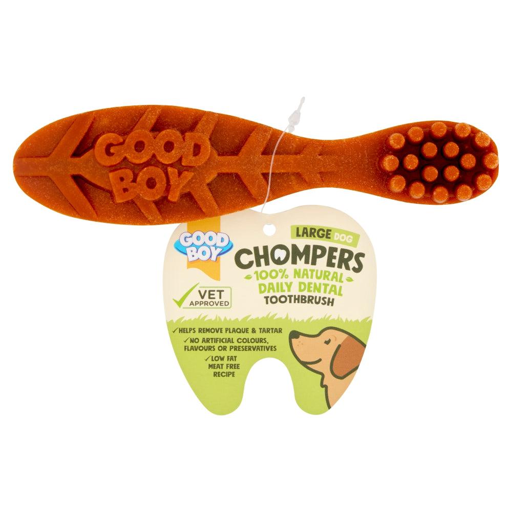 Good Boy Chompers Daily Dental Toothbrush For Large Dogs 1 Pack