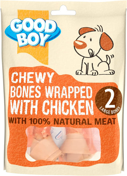 Good Boy Pawsley & Co Chewy Bones Wrapped with Chicken Large 2pc