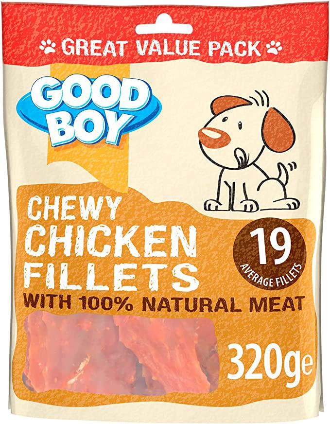 Good Boy Pawsley & Co Chewy Chicken Fillets Dog Treats