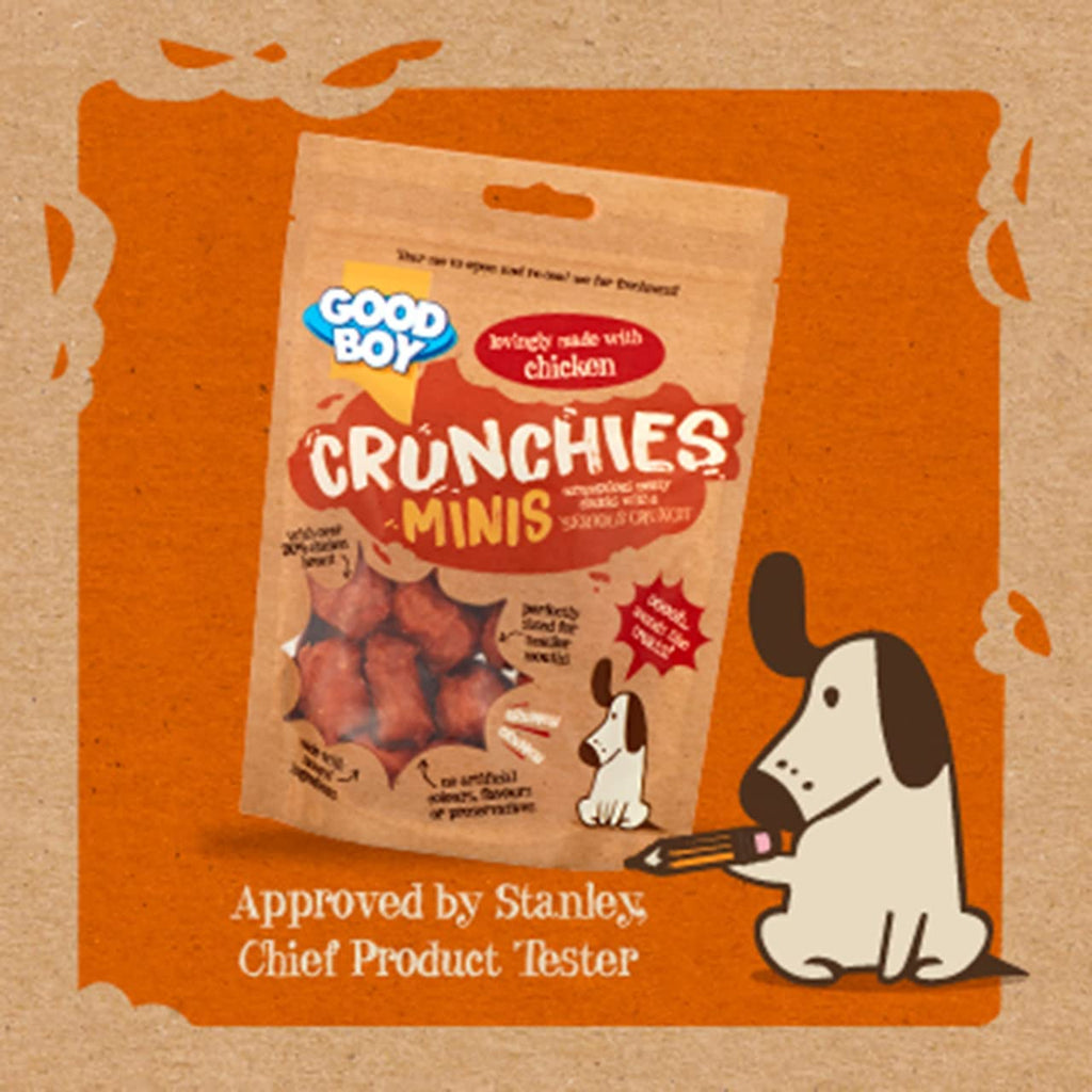 Good Boy Pawsley & Co Crunchies Minis Dog Treats with Chicken 60g