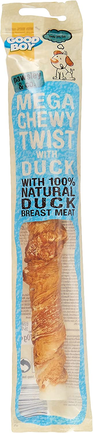 Good Boy Pawsley & Co Mega Chewy Twist with Duck Dog Treats 70g